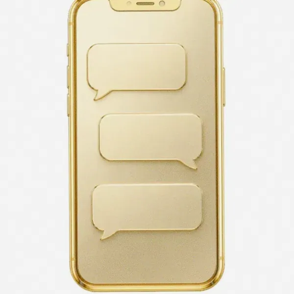 Smartphone with chat bubbles — Hopa