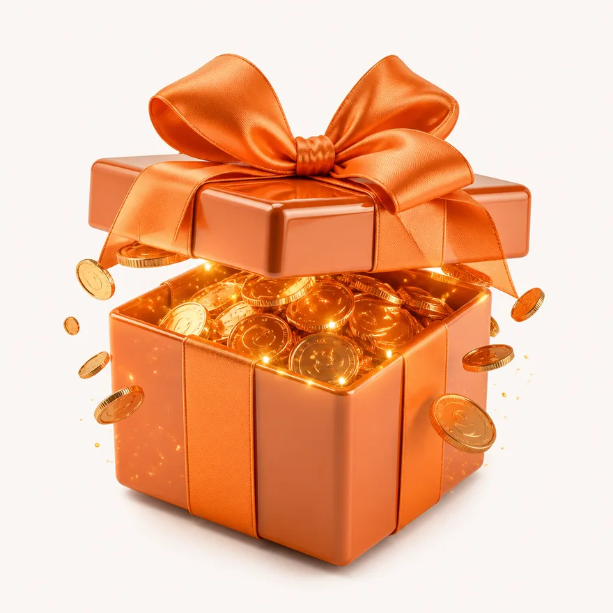 Ribbon-tied gift box — Hopa
