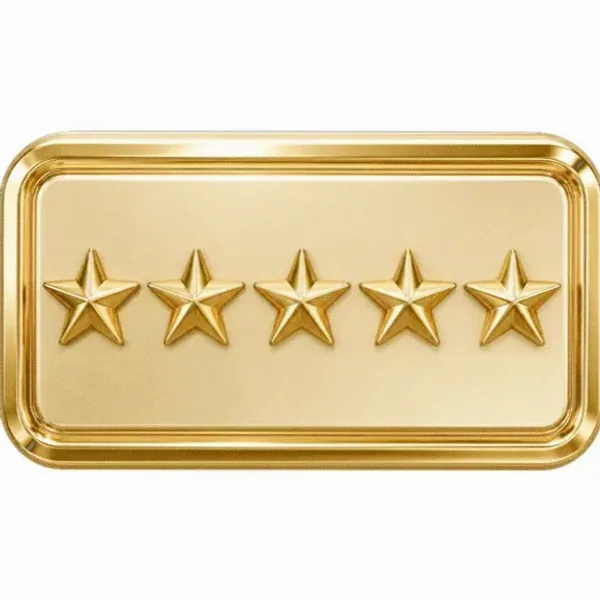 Five-star rating plaque — Hopa