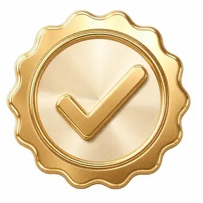 Checkmark badge — Hopa