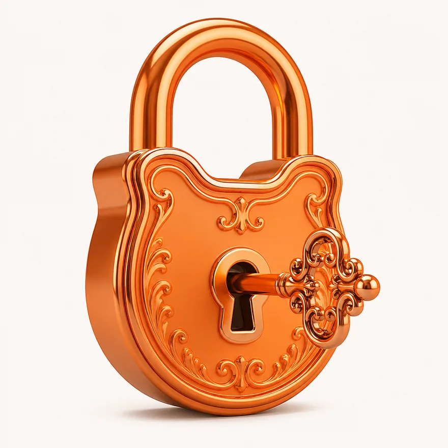 Padlock with key — Hopa