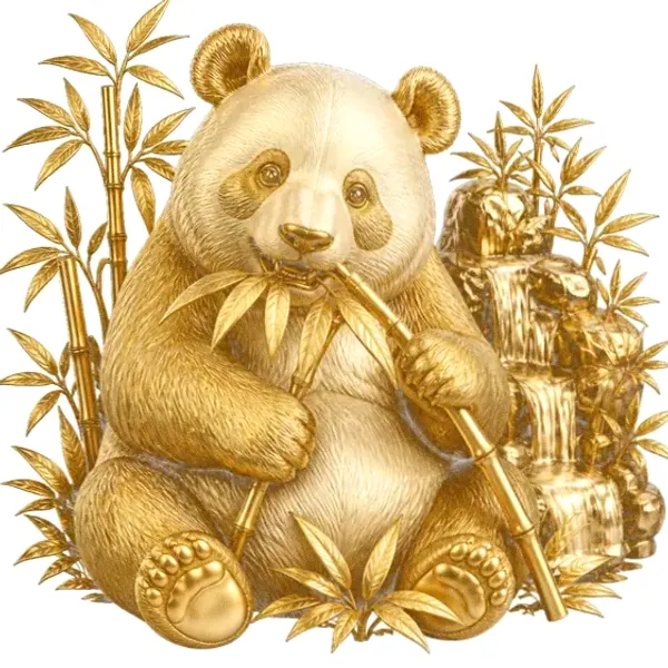 Panda eating bamboo — Hopa